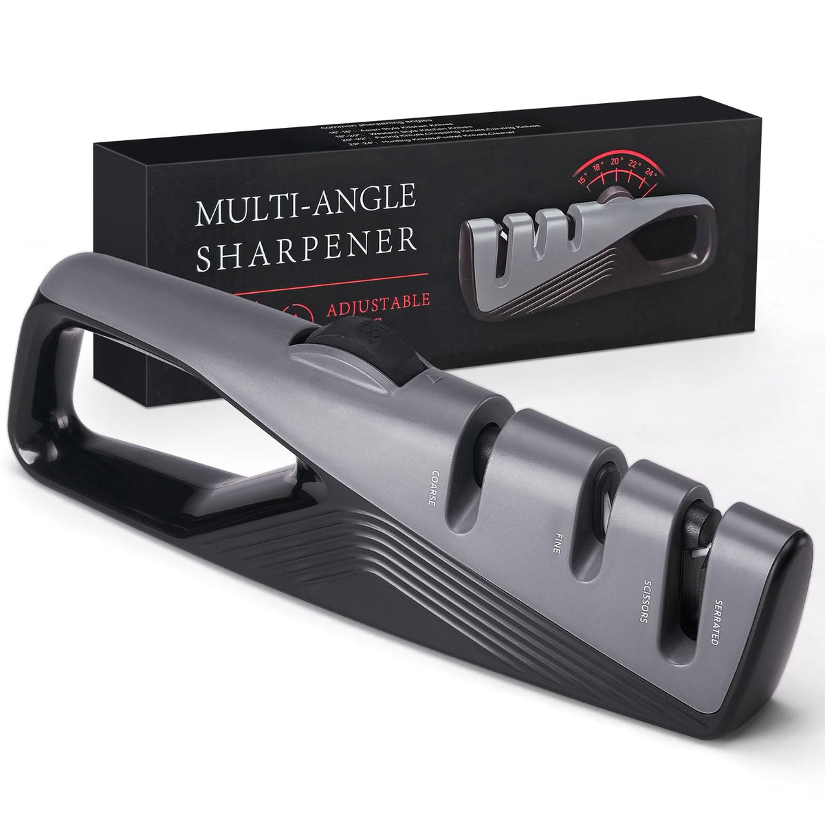 Topfeel knife sharpener with 5-angle precision for tailored blade edges