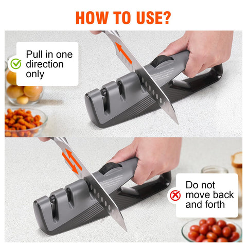 Topfeel non-slip base and ergonomic grip promote stable sharpening