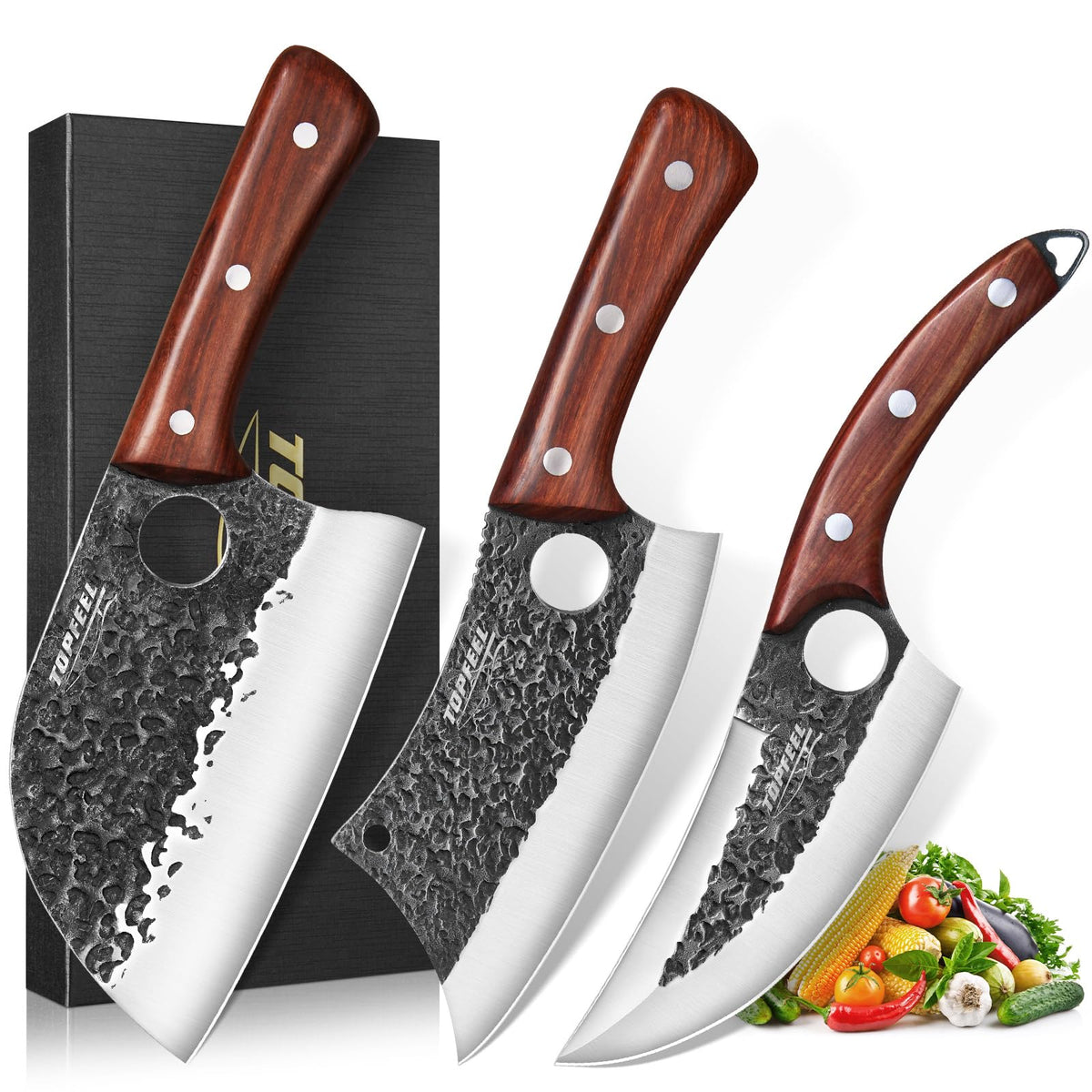 Topfeel Serbian chef knife 7 inch for precise slicing