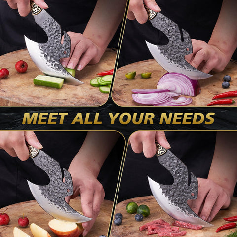 Topfeel Viking knife belt attachment enables easy outdoor carry.
