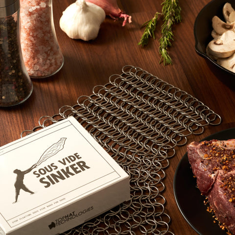 TopHat 304 stainless steel sinker resists heat and corrosion for longevity.