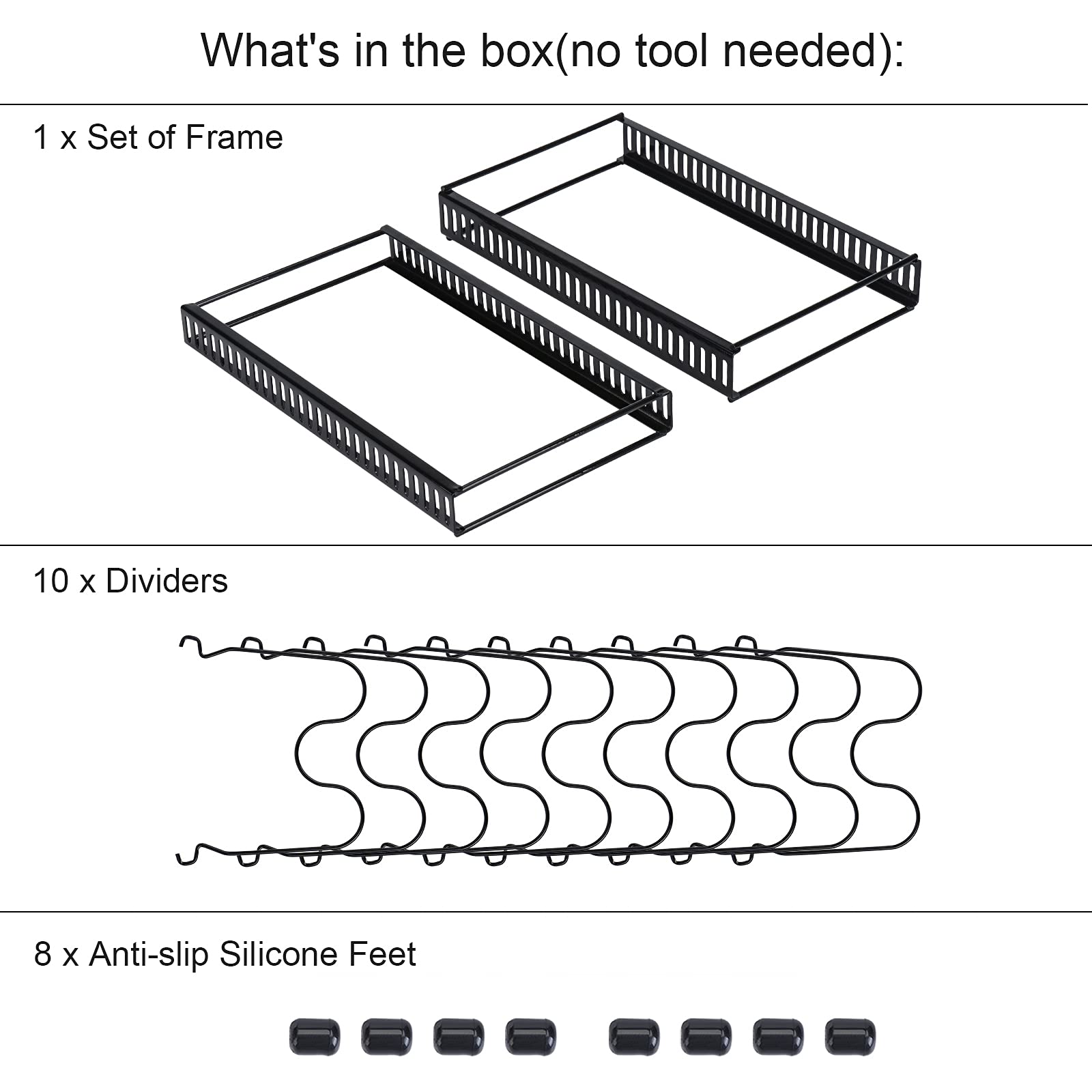 Toplife black finish adds sleek, durable appeal to kitchen storage.