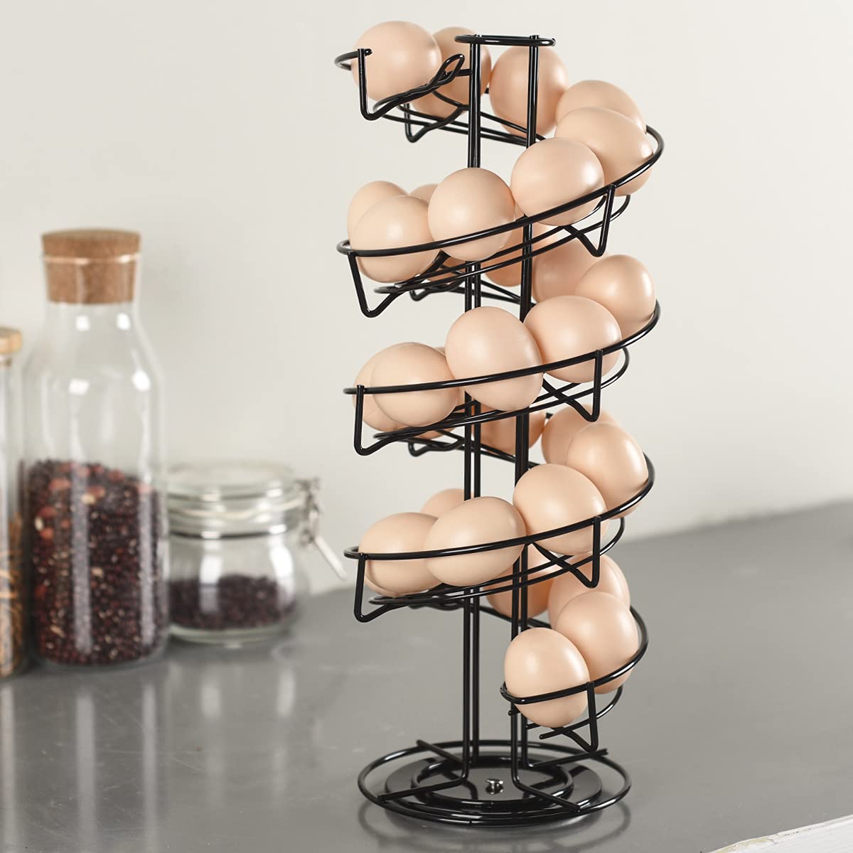 Toplife non-slip felt base stabilizes the egg display
