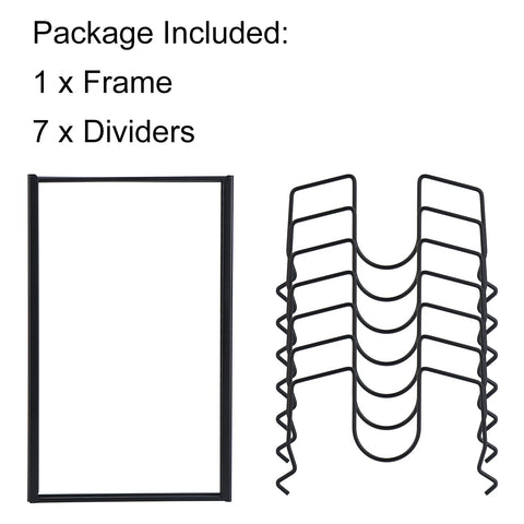 Toplife lid organizer helps busy kitchens stay organized, with durable coated metal construction.