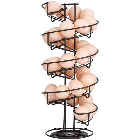 Toplife spiral design egg skelter rotating display for easy egg access