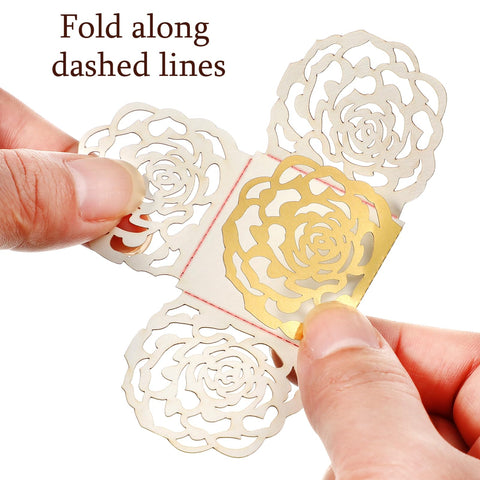 Chocolate transfer sheets in gold simplify decorating and packing