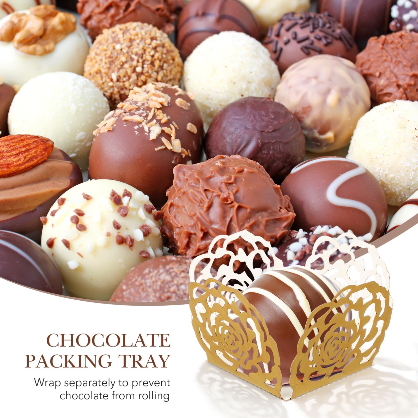 100-piece set provides ample wrappers for events and daily use
