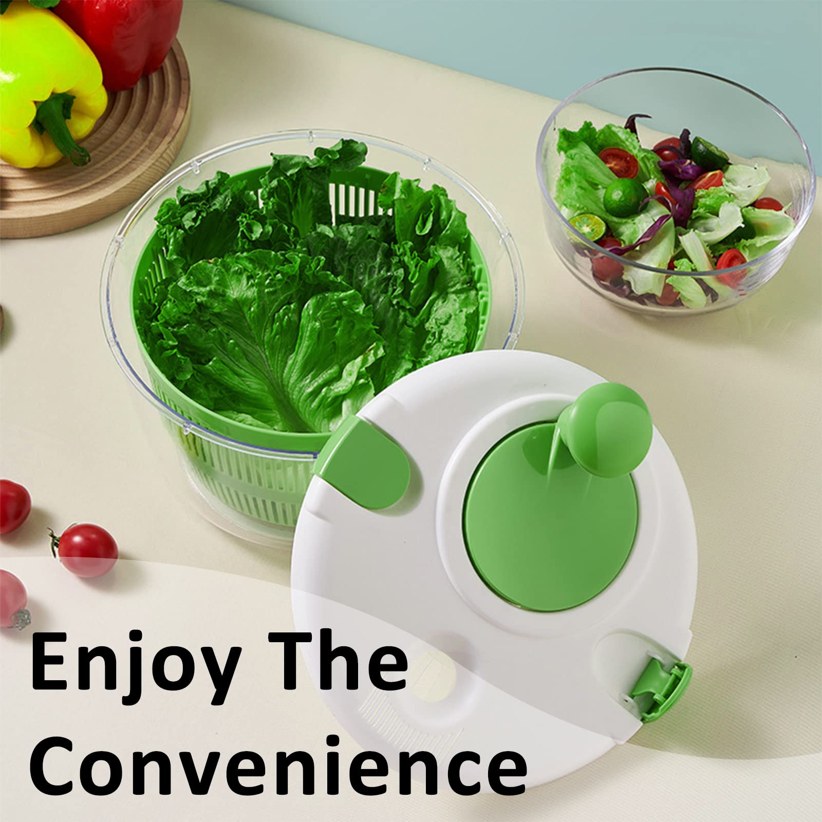 TopRoad salad spinner is dishwasher safe for easy cleanup after meals