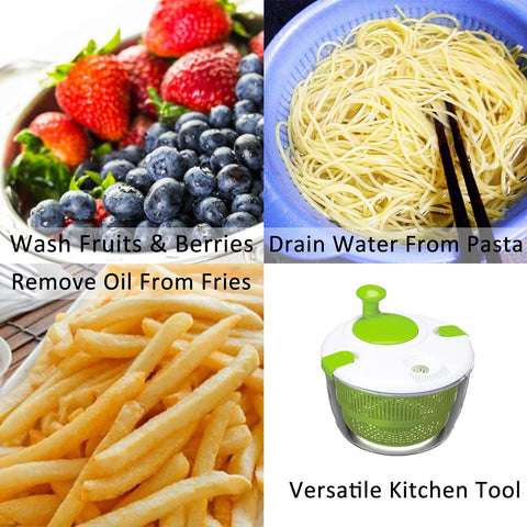 TopRoad multi-use salad spinner for greens, fruits, and small produce