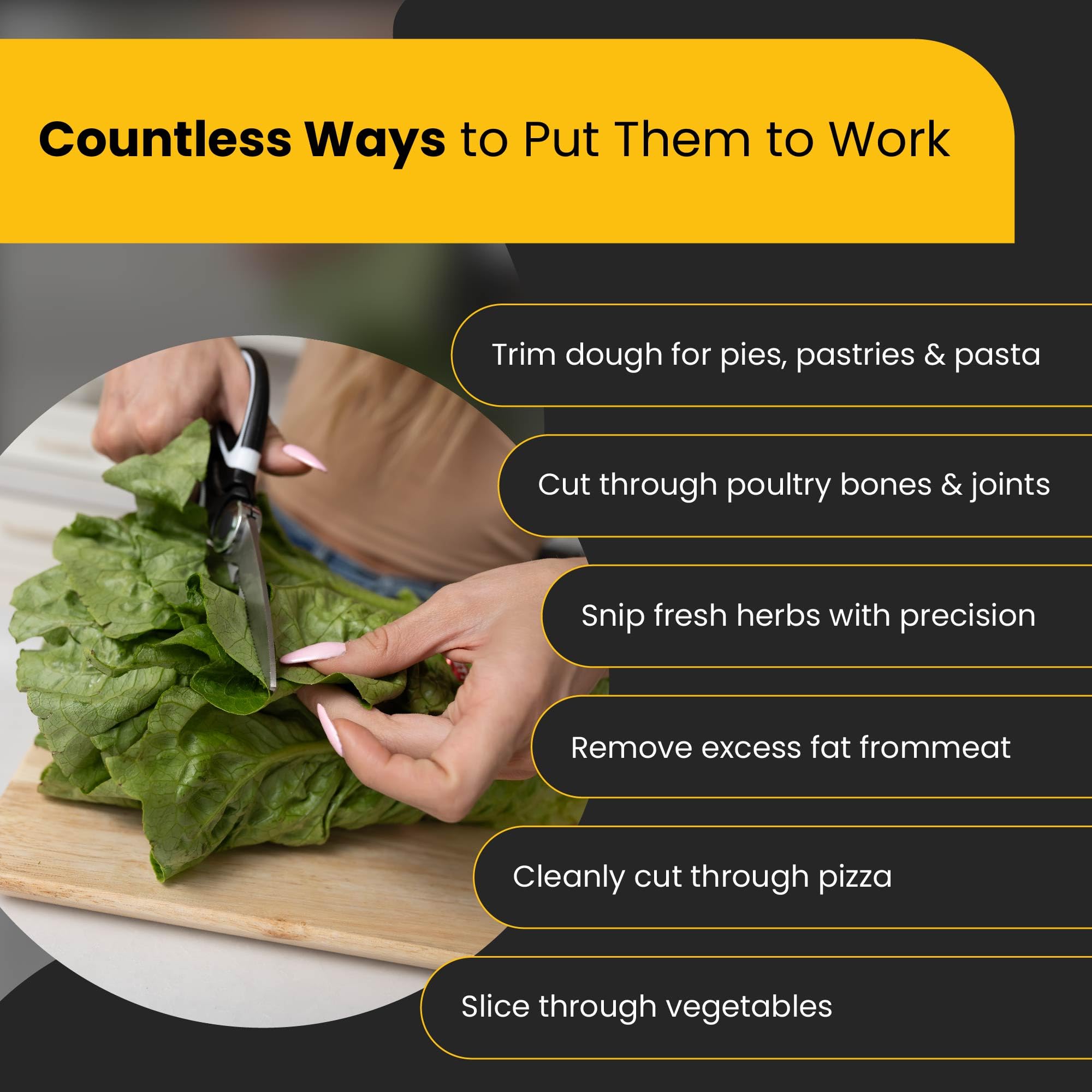 TopShelf Kitchenware non-slip handles provide secure grip even when wet during prep.
