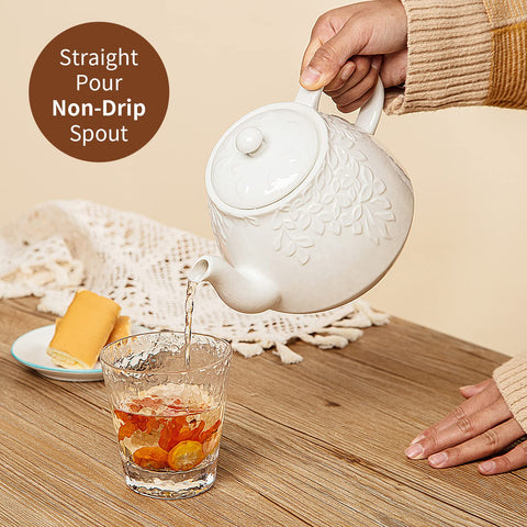 Toptier Leaf Teapot setup for blooming and loose leaf tea gatherings.