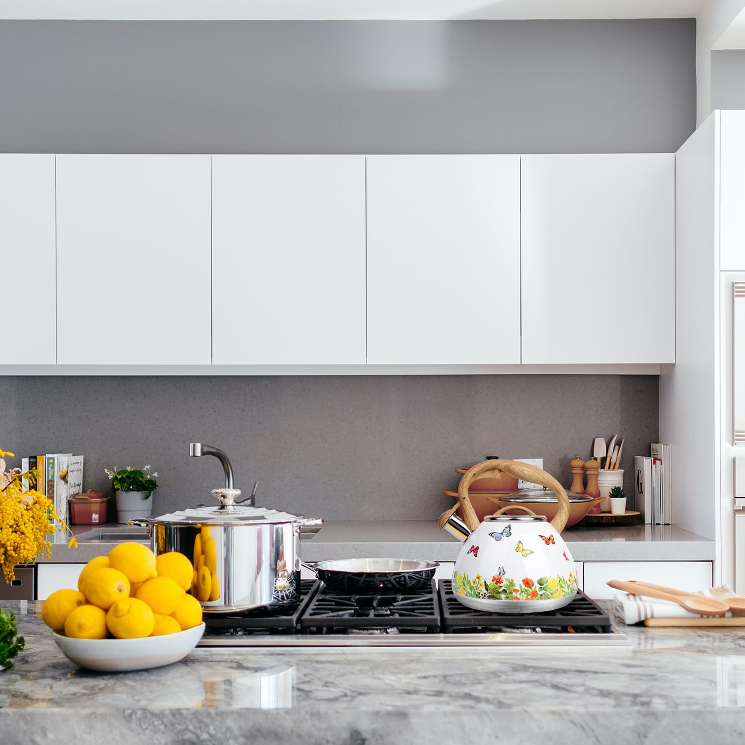 Toptier tea kettle family capacity ready for about 12 cups