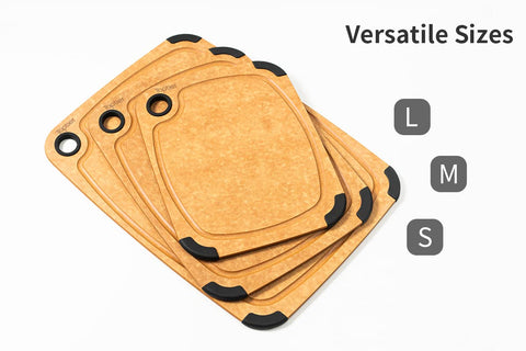 Toptier cutting board dishwasher safe for easy cleanup.