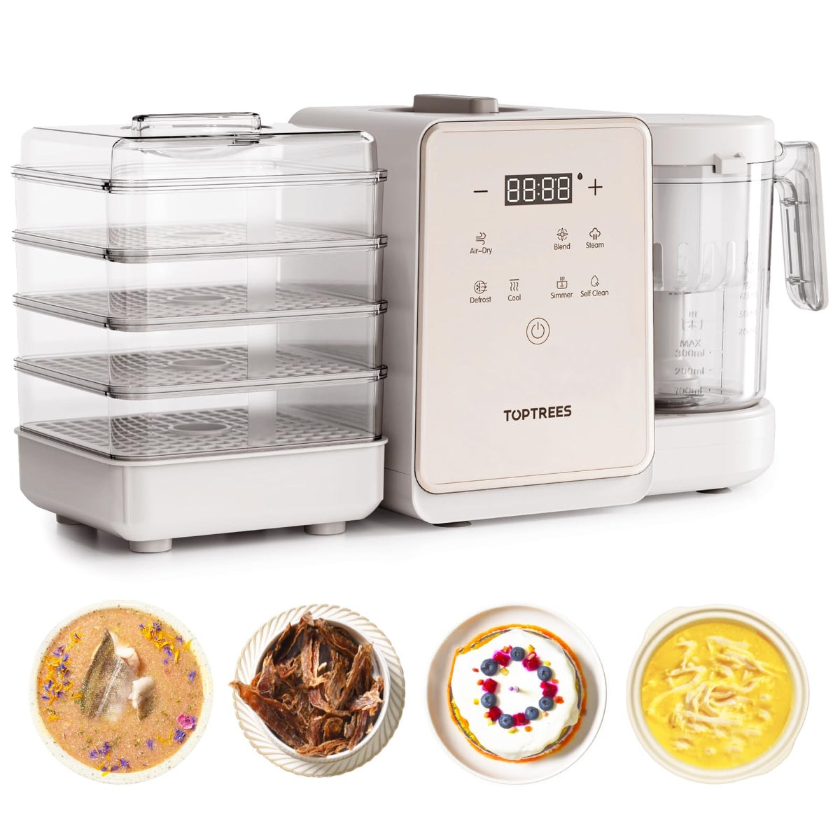 TOPTREES Pet Fresh Maker blending module for customizable meals.
