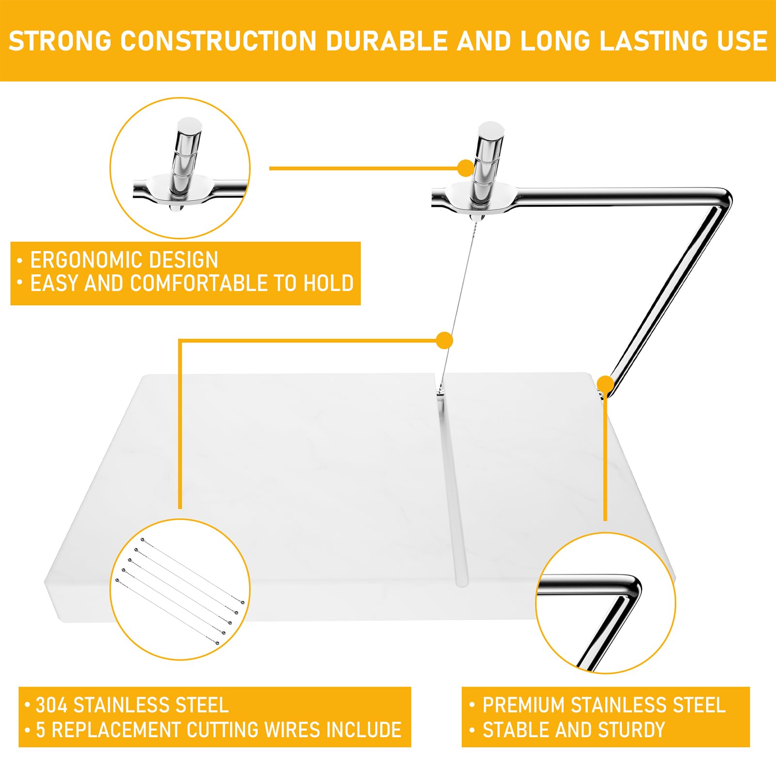 TOPULORS handheld cheese slicer enables precise, even slices