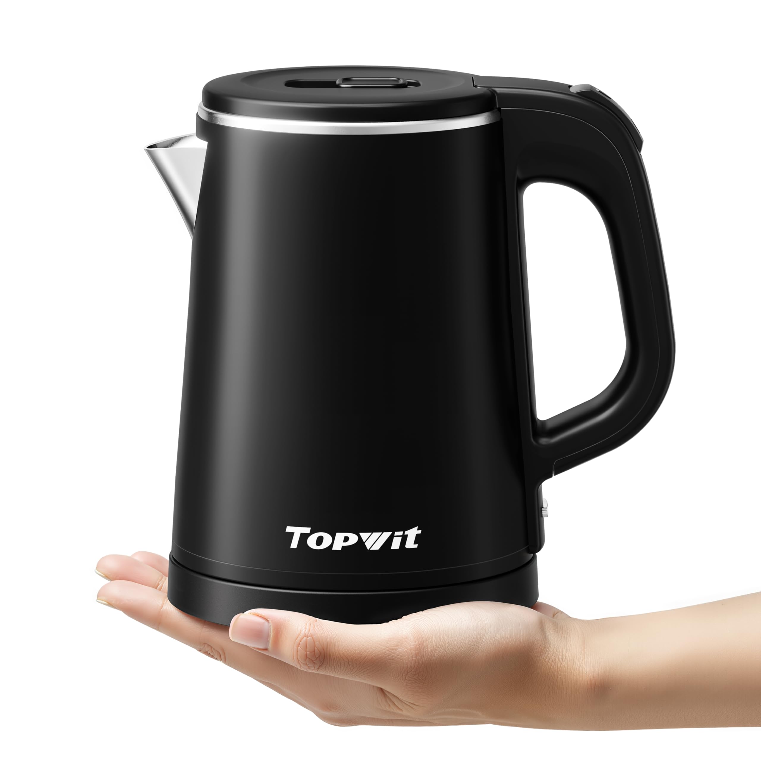 TopWit 0.8L kettle in travel-ready design for on-the-go hot water.
