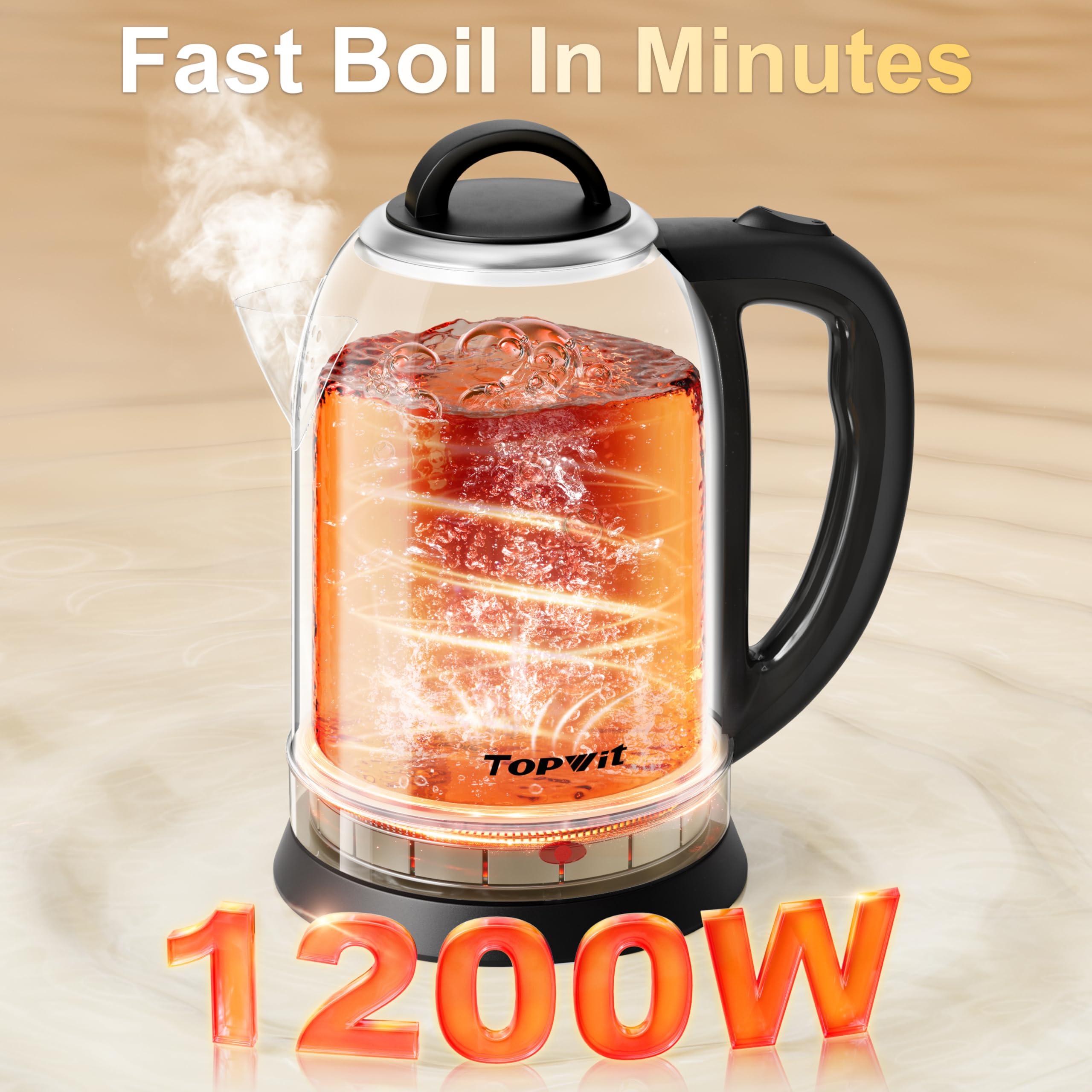 TopWit BPA-free 304 stainless interior preserves water flavor.