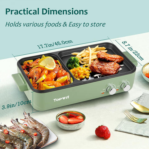 TopWit dorm kitchen-friendly compact design fits small spaces.