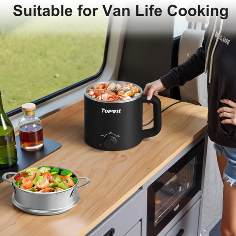 TopWit dorm room portable cooker for easy campus lunches