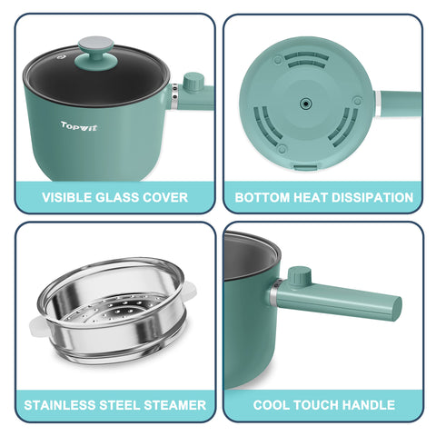 TopWit dorm-friendly cooker enables quick, tasty meals on the go.