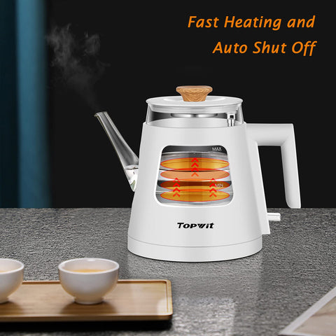 TopWit kettle auto shut-off and boil-dry safety features