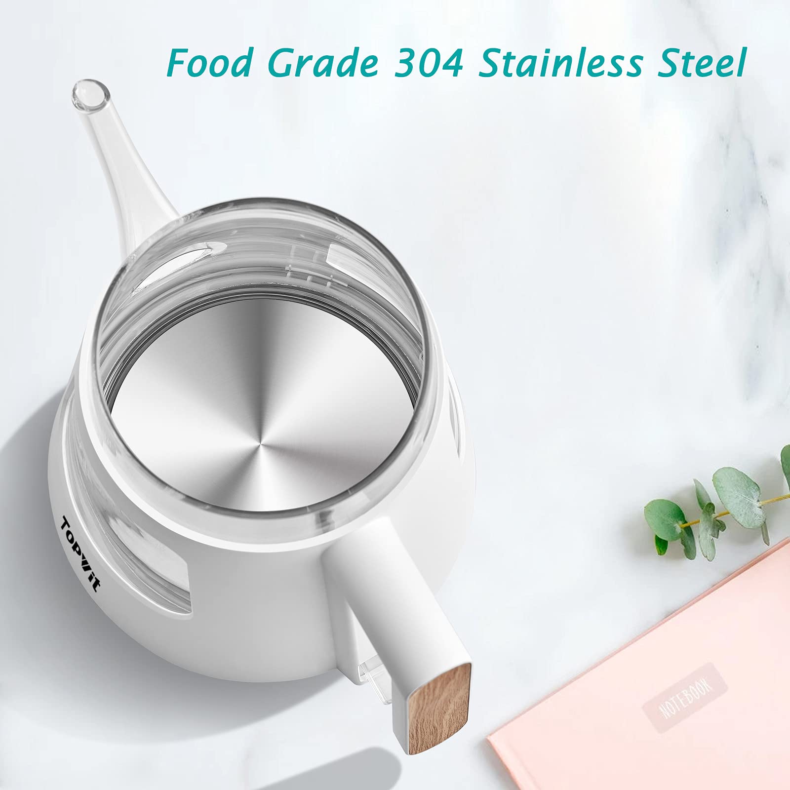 TopWit kettle removable infuser for easy tea straining
