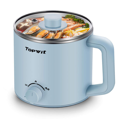 TopWit hot pot electric 1.6L blue model for quick meals