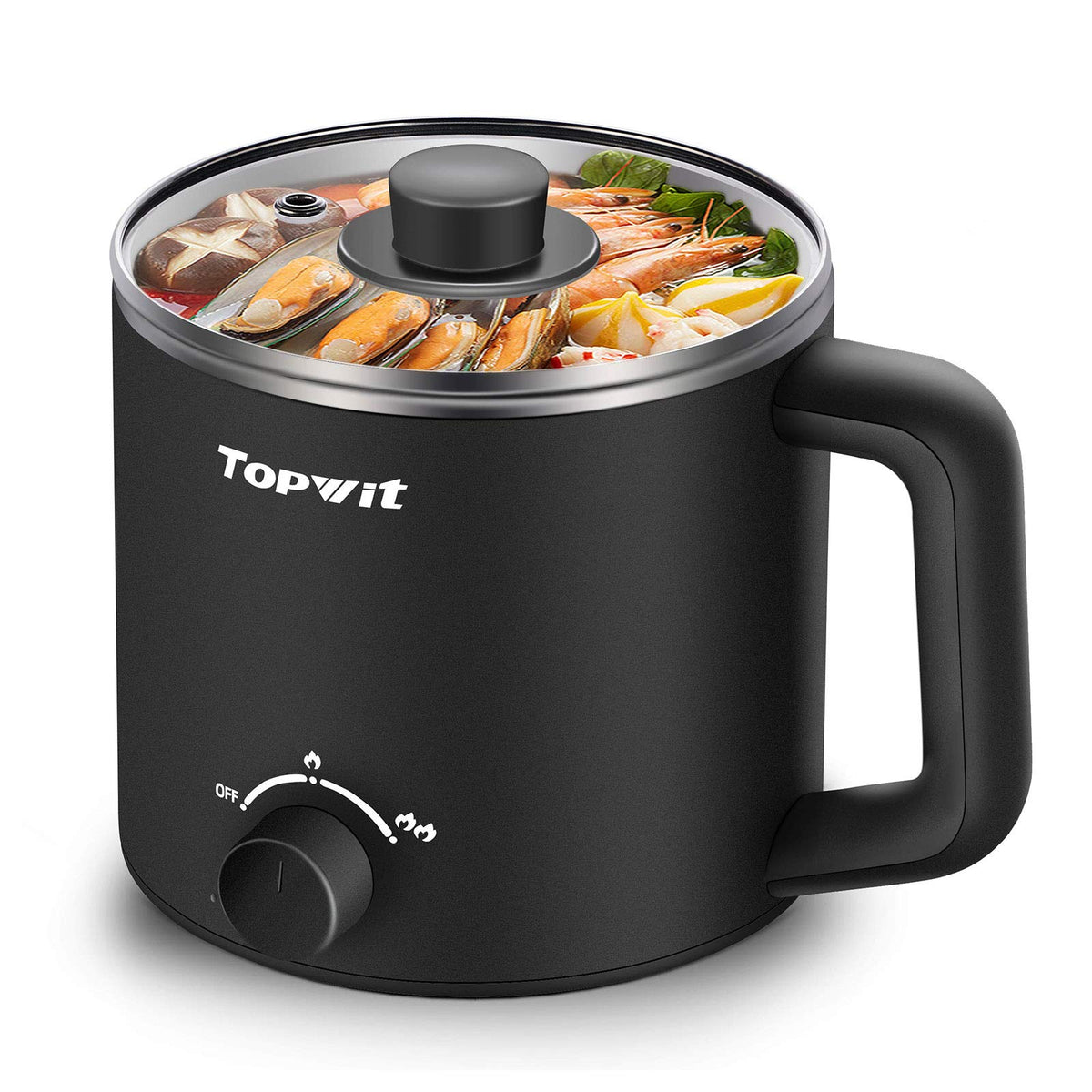 Topwit hot pot electric 1.6L inner pot with even heating