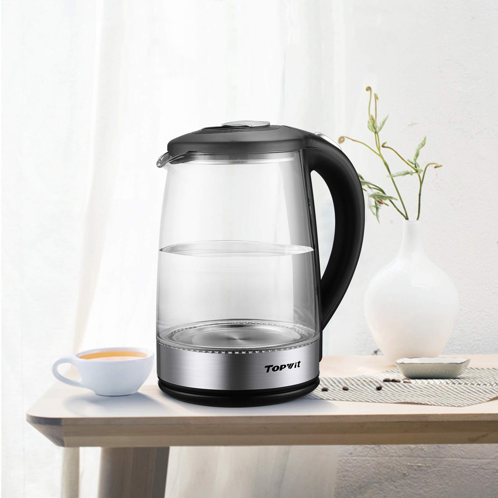 TopWit large-opening kettle simplifies cleaning and refilling.