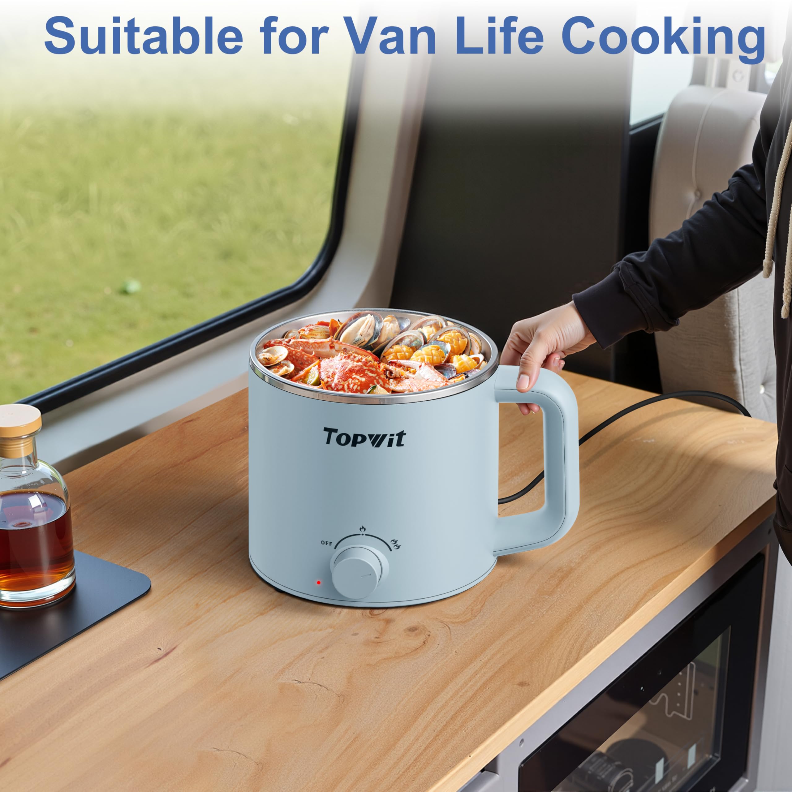 TopWit compact cooker ideal for dorms, offices, and travel