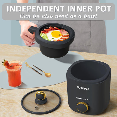TopWit rice cooker multi-use versatility for meals beyond rice.