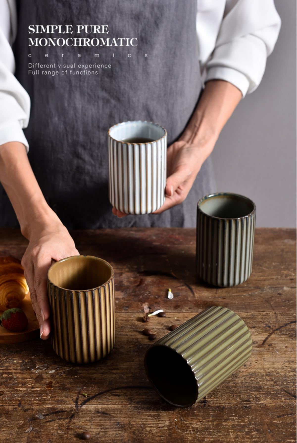 TOPYOKK multipurpose utensil holder doubles as vase or brush cup