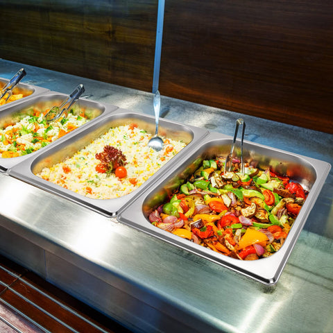 TOPZEA breading prep pan supports flour/egg/crumb stages for quick breading