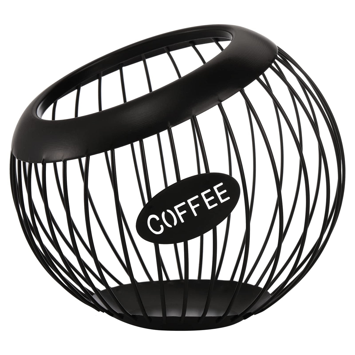 TOPZEA coffee pod holder front view shows large capacity for many pods.