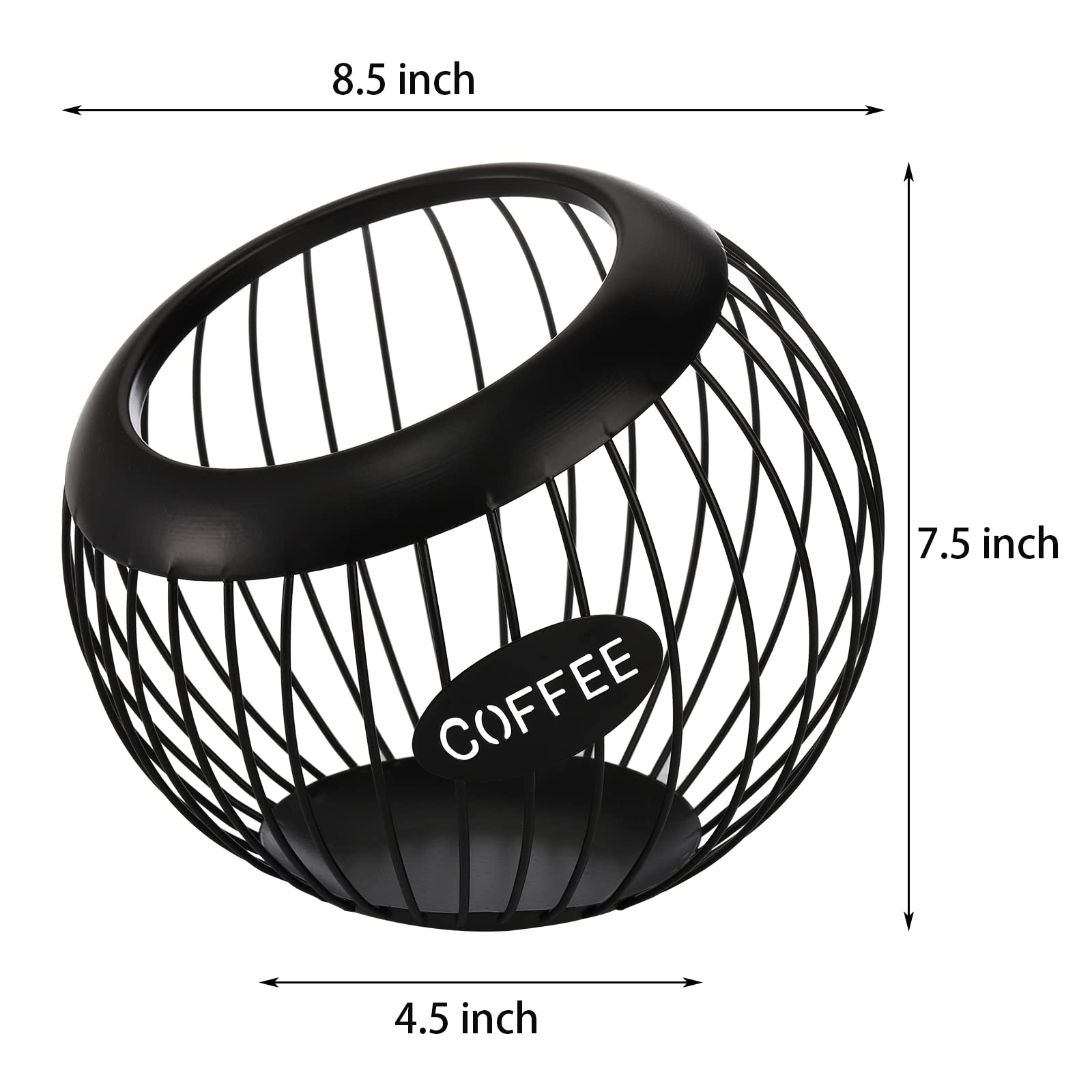 TOPZEA nest-design side view highlights stylish storage for capsules.