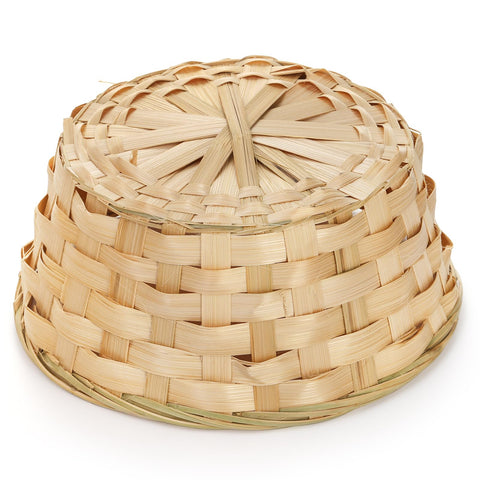 TOPZEA natural bamboo storage basket, food-safe and reusable for pantry organization