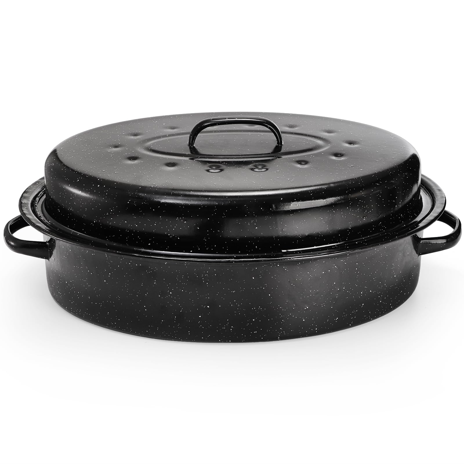 TOPZEA nonstick roasting pan in dishwasher-safe design makes cleanup simple.