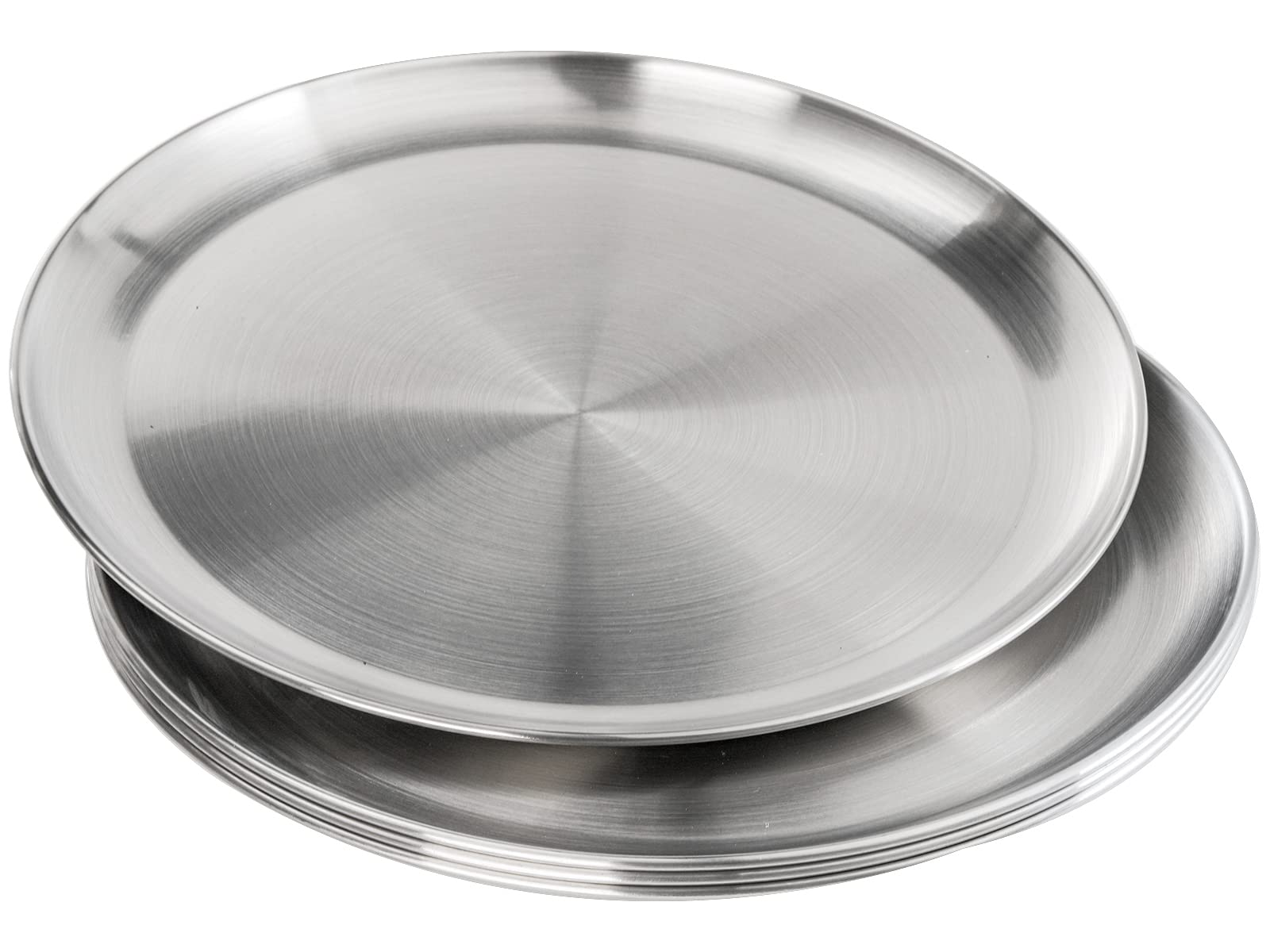 TOPZEA round stainless steel pan with polished finish for easy cleanup.