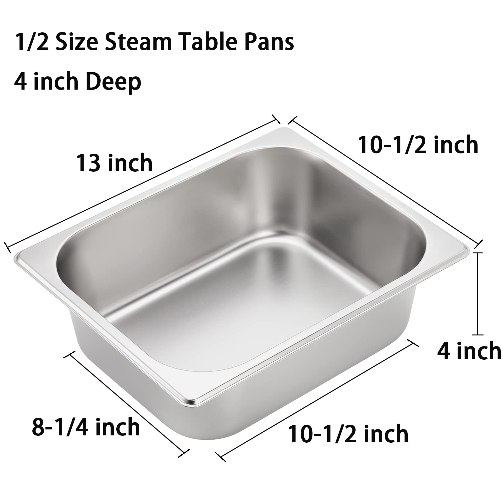 TOPZEA stainless breading-station pan stacked for space-saving storage