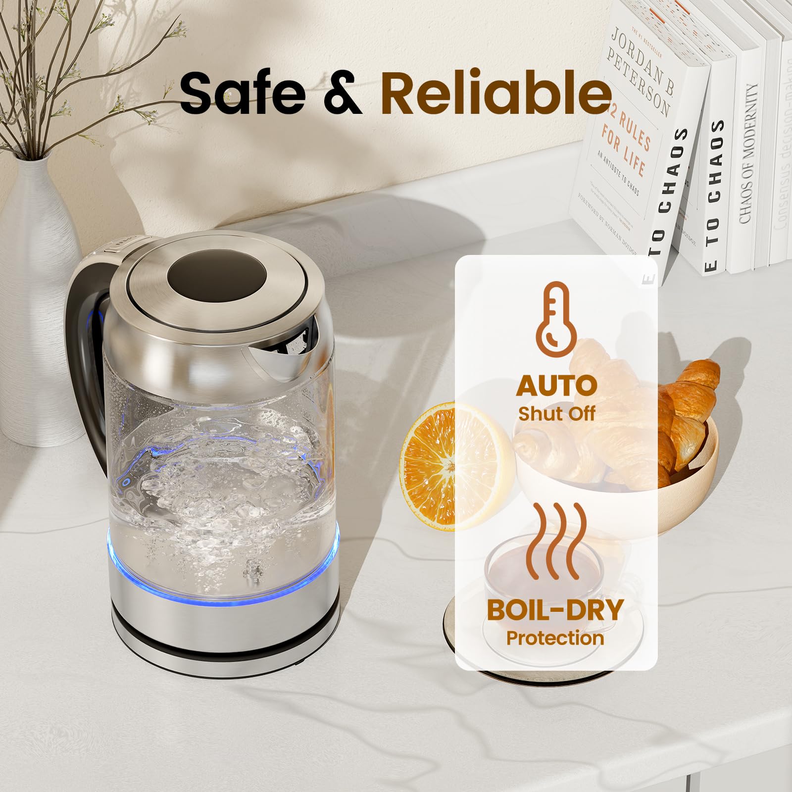 Topzee kettle mesh filter for clean tea with minimal debris