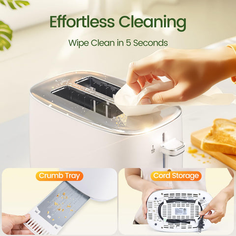 Topzee easy-clean feature demonstrated for quick maintenance.