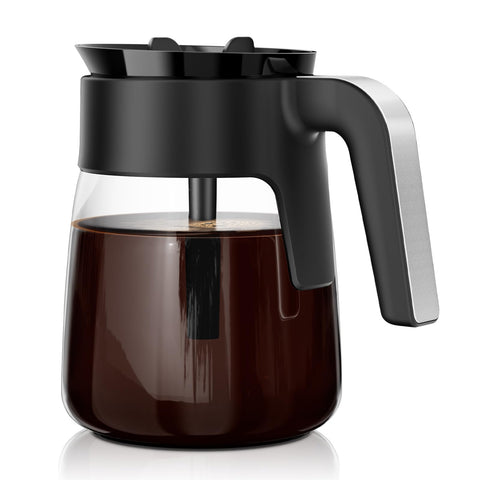 TORETAS 12-cup glass carafe with Brew-Through Lid for Ninja, reliable all-model compatibility