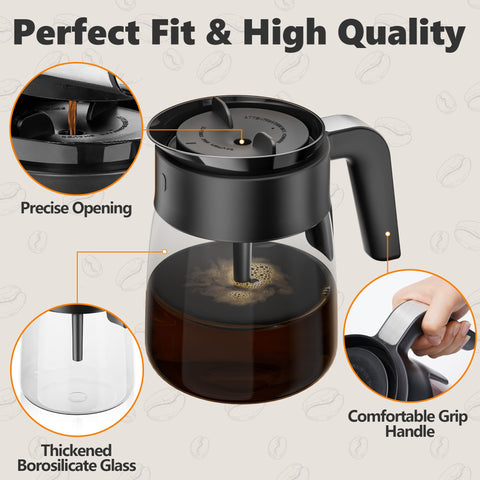 TORETAS wide-mouth carafe simplifies cleaning after a busy morning