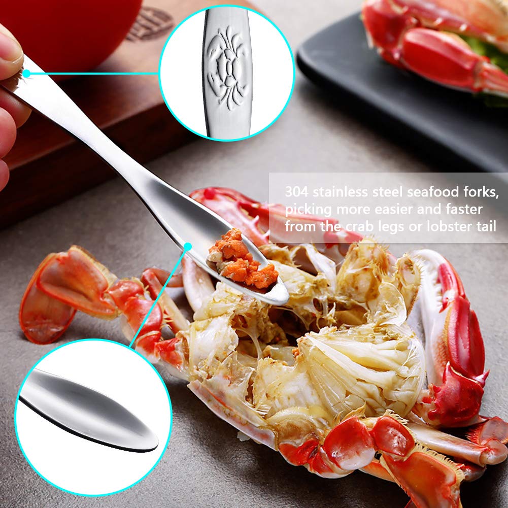 TORINALITAL red lobster shell knife for precise shell cutting and control.