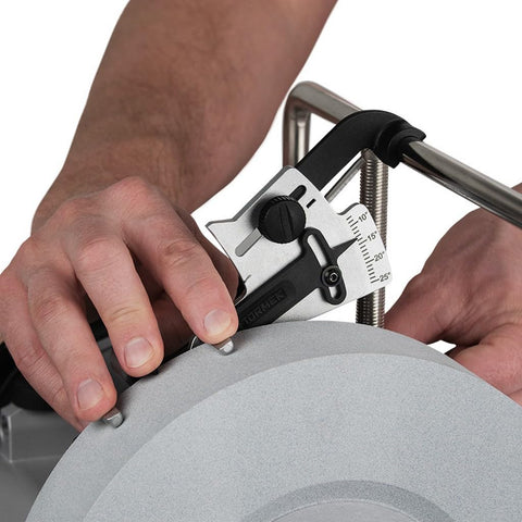 Tormek KS-123 wheel-diameter sensing maintains correct angle