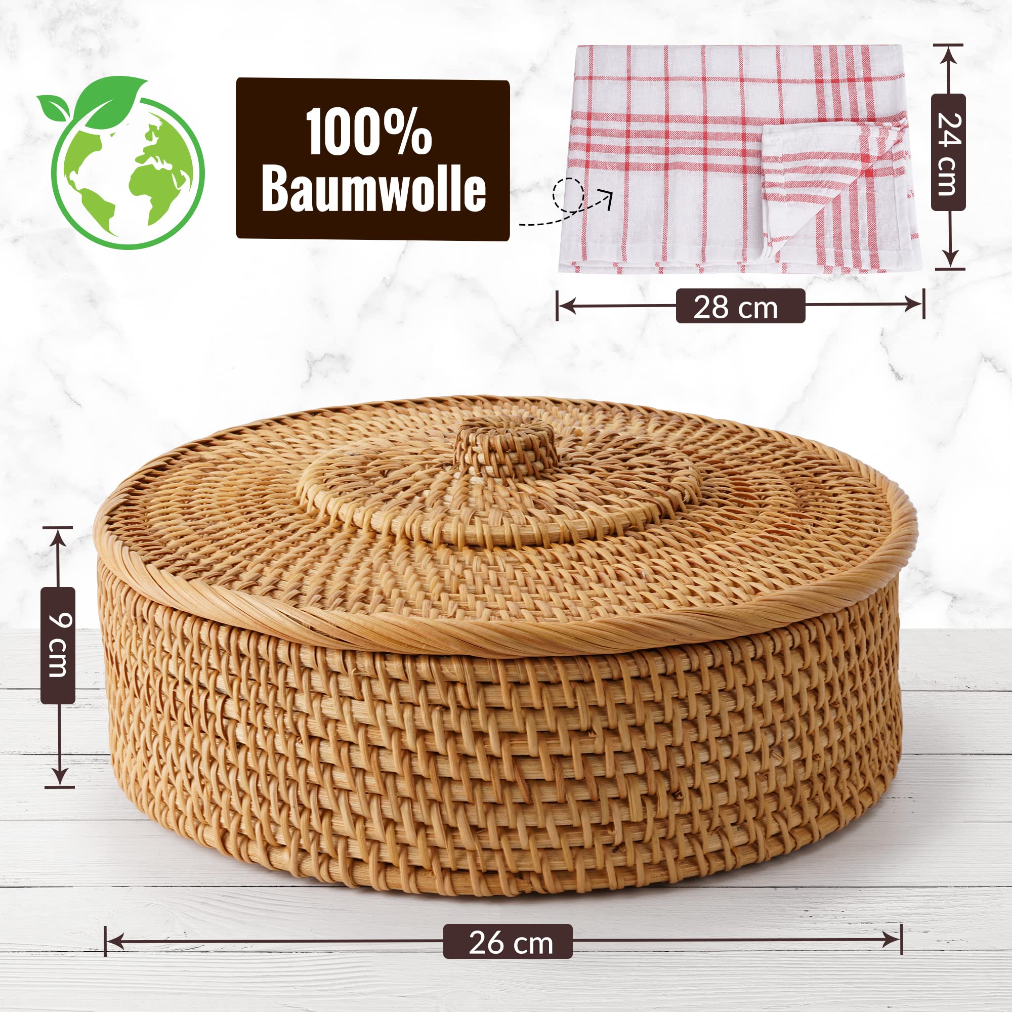 Tortillada rattan construction highlights traditional design for a cozy table setting