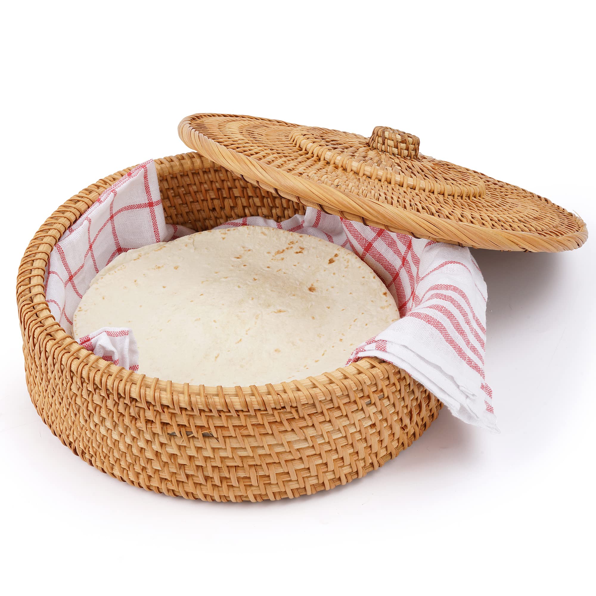 Tortillada tortilla warmer basket 10in showcases authentic design and keeps tortillas warm