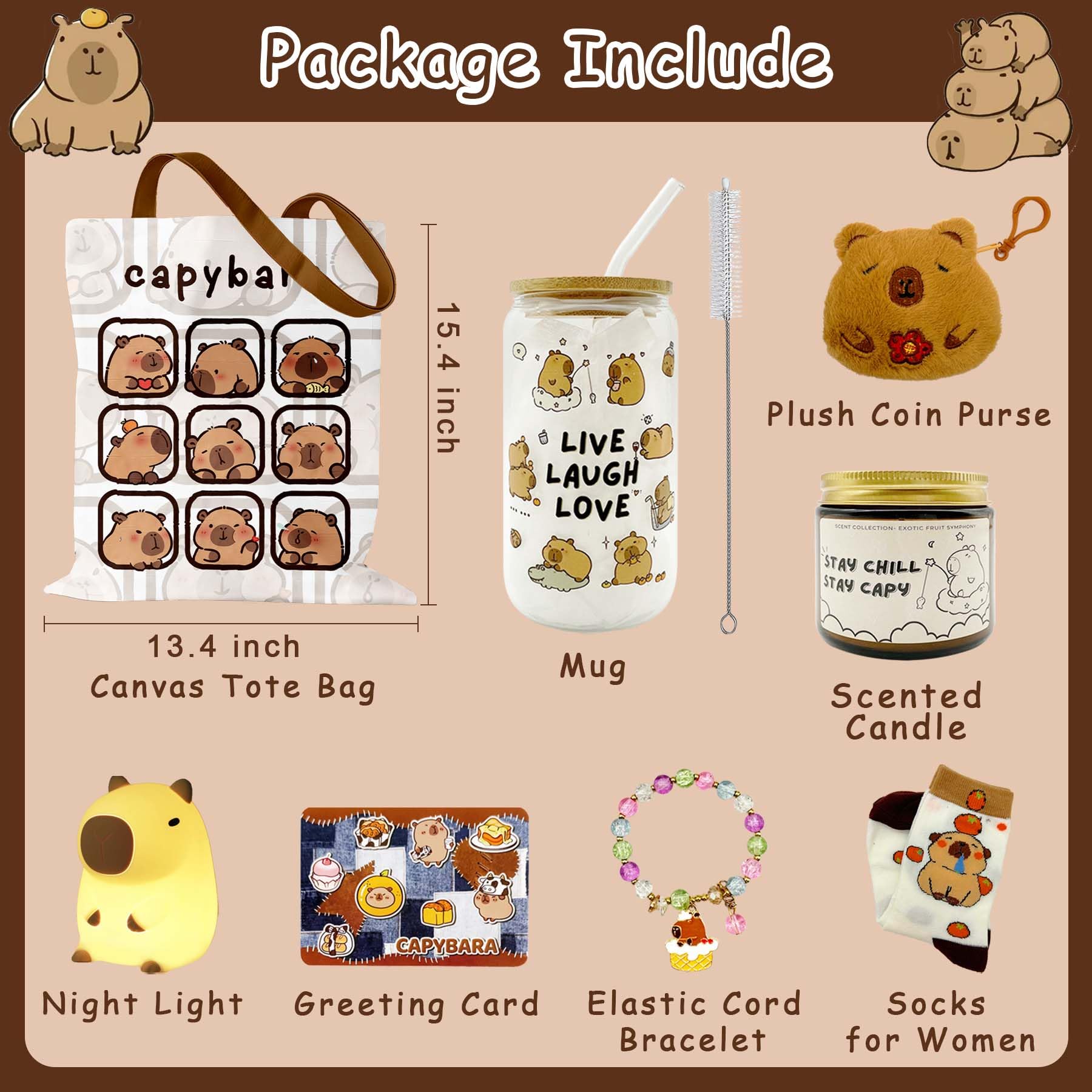 Torvion Crest capybara tote bag, durable canvas for groceries and daily essentials