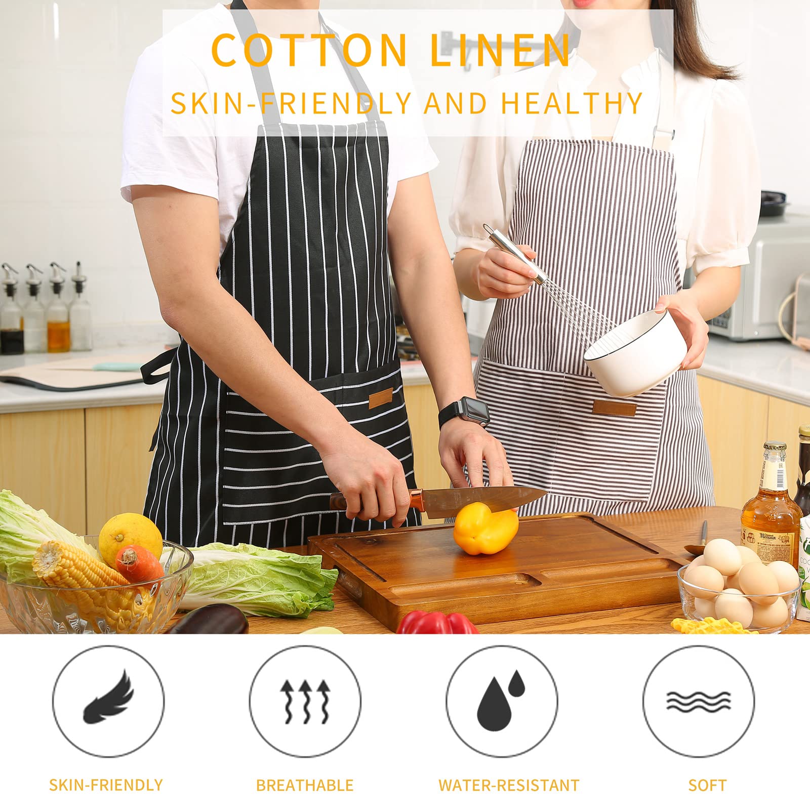 Tosewever apron showing adjustable neck strap for comfortable, personalized fit.