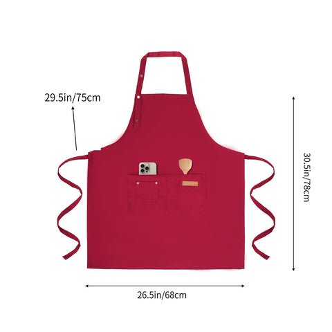 Tosewever art apron with large pockets for tools and phones.